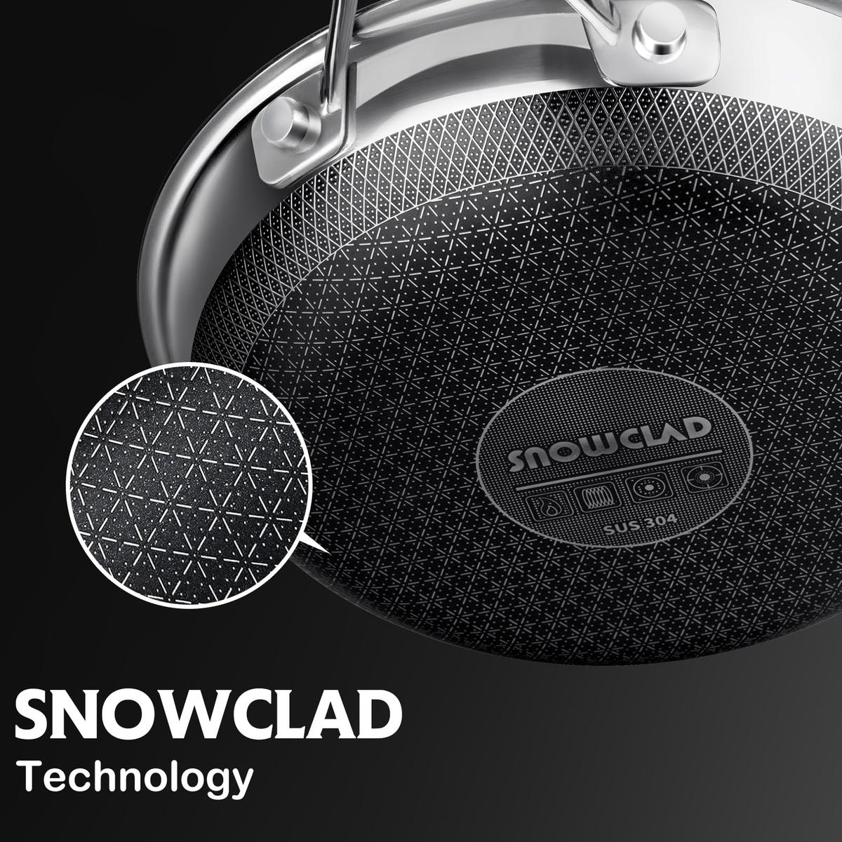 10-Piece Hybrid Nonstick Stainless Cookware Set